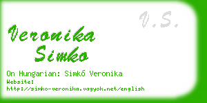 veronika simko business card